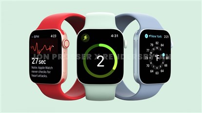 رندرهای  ساعت هوشمند جدید Apple Watch 7  فاش شد.
