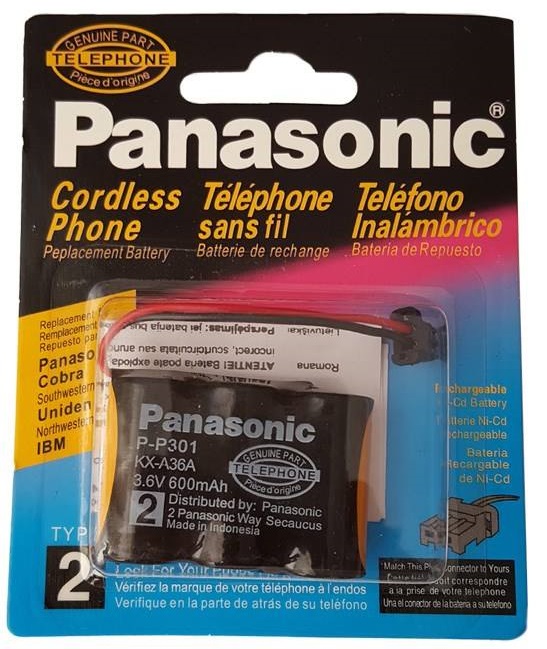 باتری  تلفن بی سیم  پاناسونيك-Panasonic P-P301