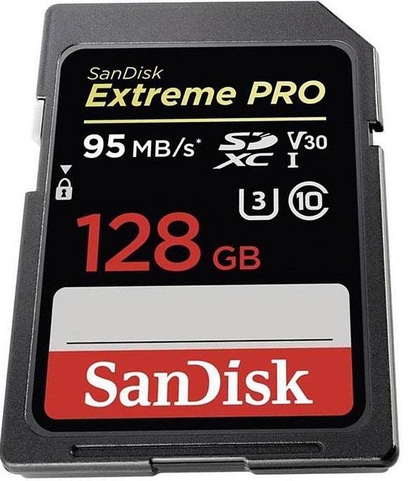كارت حافظه / Memory Card سنديسك-SanDisk 128GB - Extreme Pro V30 Class 10 UHS-I U3 633X 95MBps SDXC