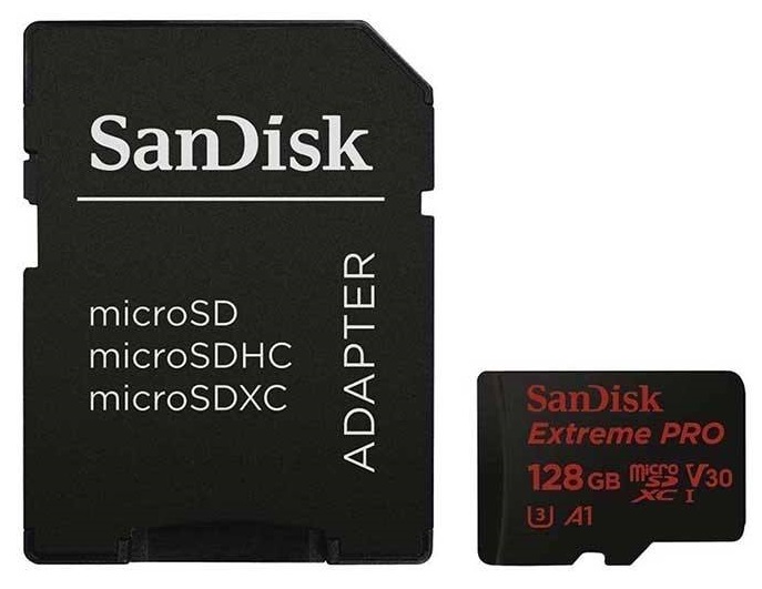 كارت حافظه / Memory Card سنديسك-SanDisk 128GB-Extreme Pro V30 UHS-I U3 Class A1 microSDXC Card
