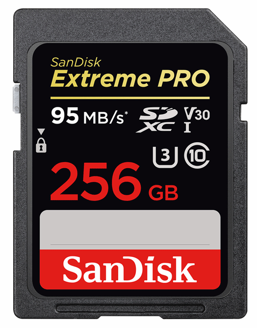 كارت حافظه / Memory Card سنديسك-SanDisk 256GB-Extreme Pro V30 UHS-I U3 Class 10 95MBps SDXC 