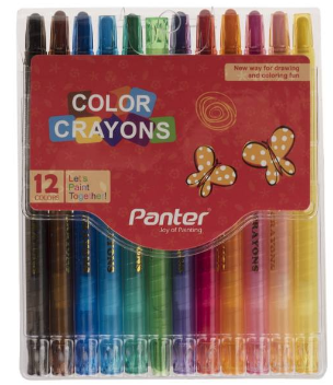 مداد شمعی پنتر-Panter 12 رنگ مدل Color