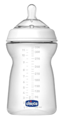 شیشه شیر نوزاد-کودک چیکو-chicco شیشه شیر پلاستیکی مدل 38006 ظرفیت 330 میلی لیتر