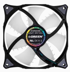 فن كيس و پاور گيرين-Green مدل GF120-HAF-RGB
