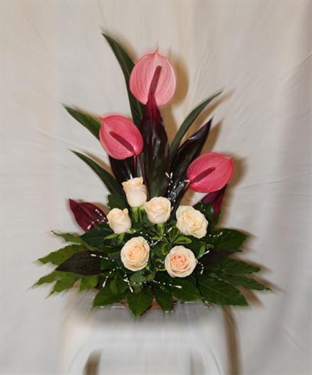 گل های طبیعی  -گل پایه گل سفالی B 319