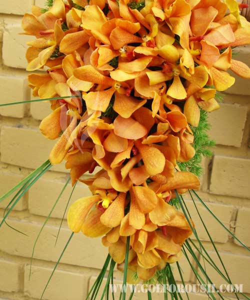 گل های طبیعی  -گل دسته گل عروس ارکیده H 509