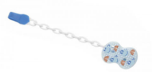 پستانک نوزاد- کودک -بچه چیکو-chicco بند پستانک مدل8003670818572- رنگ آبی