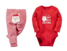 ست نوزادی کارترز-Carters ست لباس پسرانه مدل 624-رنگ قرمز طرح بابانوئل