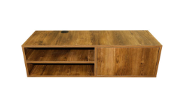 میز تلویزیون  برند نامشخص-- میز تلویزیون دیواری مدل SORENA D1 -رنگ قهوه ای طرح چوب