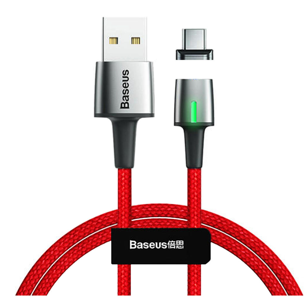 کابل -مبدل -رابط--تبدیل پورت ها بیسوس-Baseus کابل تبدیل USB به USB-C مدل Zinc طول 2 متر