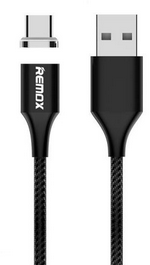 کابل -مبدل -رابط--تبدیل پورت ها -REMAX  کابل تبدیل مغناطیسی USB به USB-C مدل RC-200 طول 1 متر 