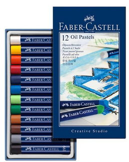 پاستل فابرکاستل-Faber-Castell پاستل روغنی 12 رنگ سری Creative Studio مدل Studio Quality 
