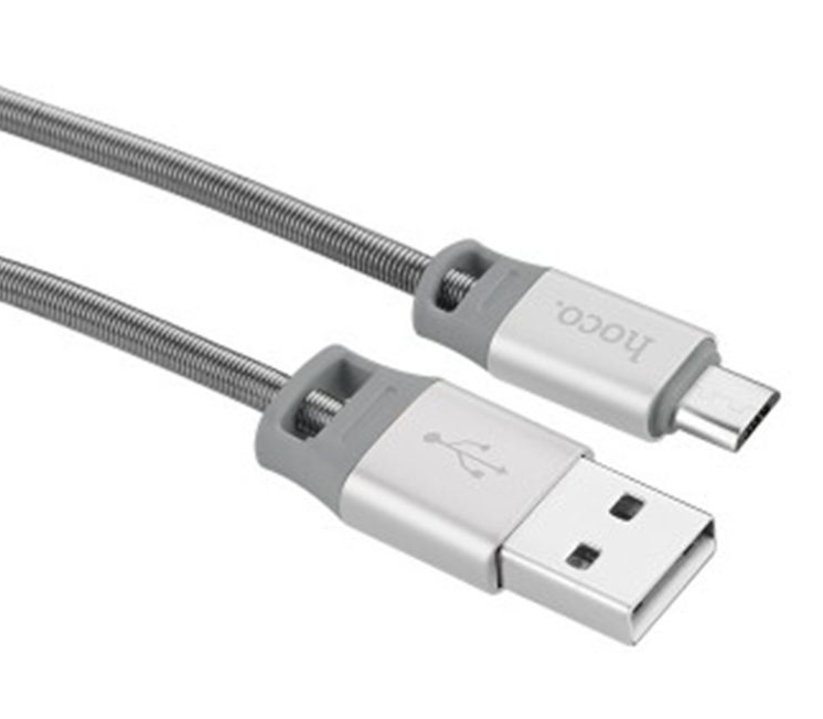کابل -مبدل -رابط--تبدیل پورت ها -HOCO کابل تبدیل USB به micro USB مدل U27 طول 1.2 متر