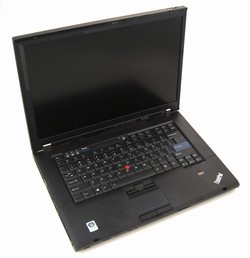 نماي جانبي از بالاعکس لپ تاپ - Laptop   - LENOVO / لنوو THINKPAD T500 A12 2.2Ghz-3MB