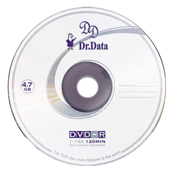 دی وی دی خام-DVD برند نامشخص-- دی وی دی  خام  دکتر.دیتا  کد 9805 بسته 2 عددی