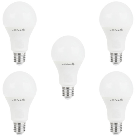 لامپ ال ای دی-LED -پارس شعاع توس لامپ ال ای دی ۱۲ وات بسته ۵ عددی