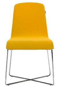 صندلی اداری نیلپر-nilper صندلی چهارپایه مدل SH467-روکش چرم