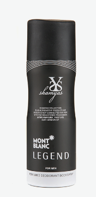 مام و اسپری شمیاس-Shamyas اسپری دئودورانت مردانه مدل Mont Blanc Legend حجم 200 میلی‌لیتر