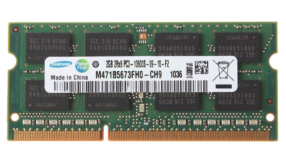 حافظه رم لپ تاپ - RAM سامسونگ-Samsung 2GB -CH9 - 10600s - DDR3 1333MHz SODIMM RAM