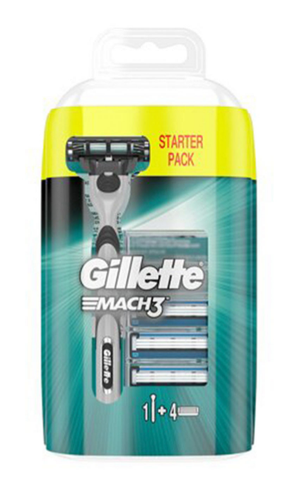 تیغ و خمیر اصلاح ژیلت-Gillette خودتراش مردانه مدل Mach3