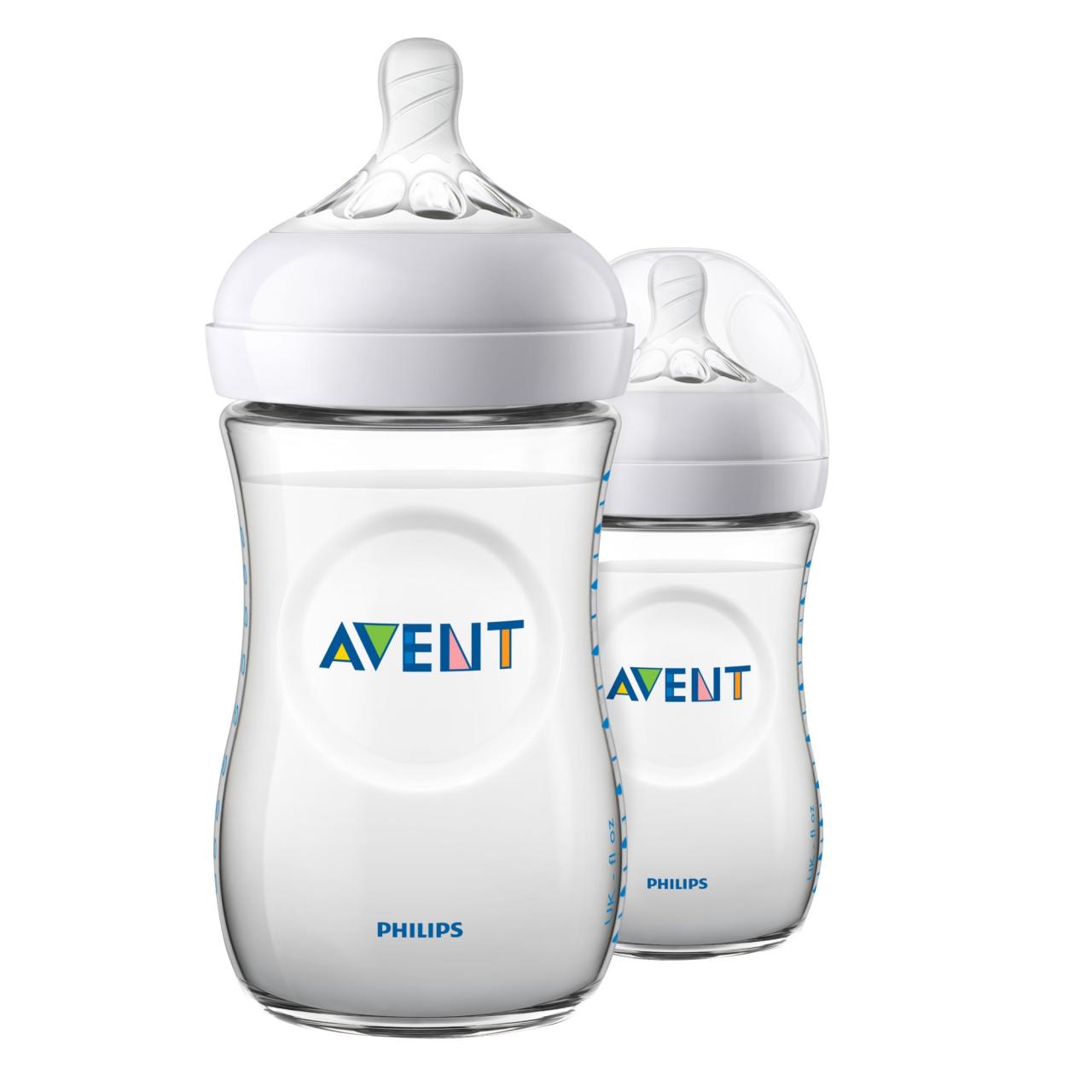 شیشه شیر نوزاد-کودک اونت-AVENT شیشه شیر مدل SCF033/27 ظرفیت 260 میلی لیتر بسته دوعددی