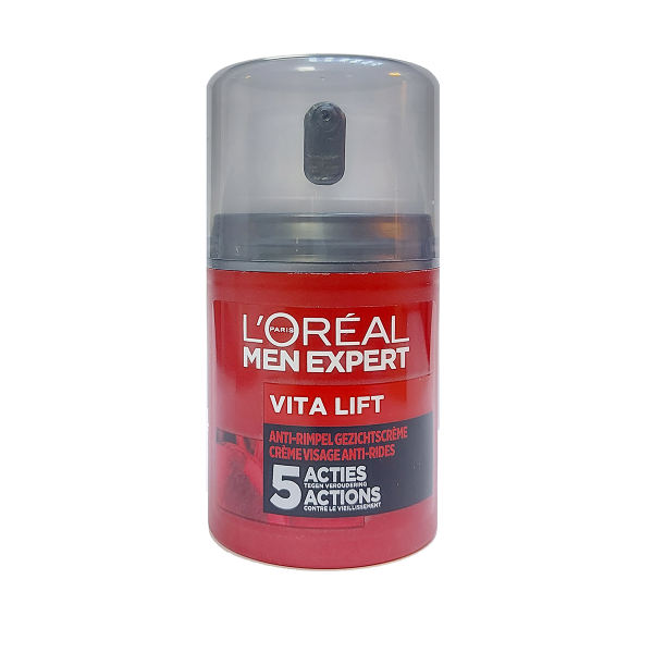 افتر شیو - After Shave لورآل-LOREAL ژل افتر شیو سری Men Expert  مدل Vita Lift حجم 50 میلی لیتر