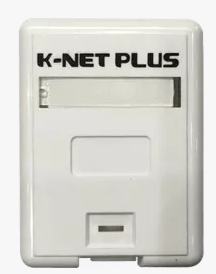 باکس و پریز کی نت پلاس-Knet Plus پریز روکار شاتر دار تک پورت شبکه  مدل KP-N1097