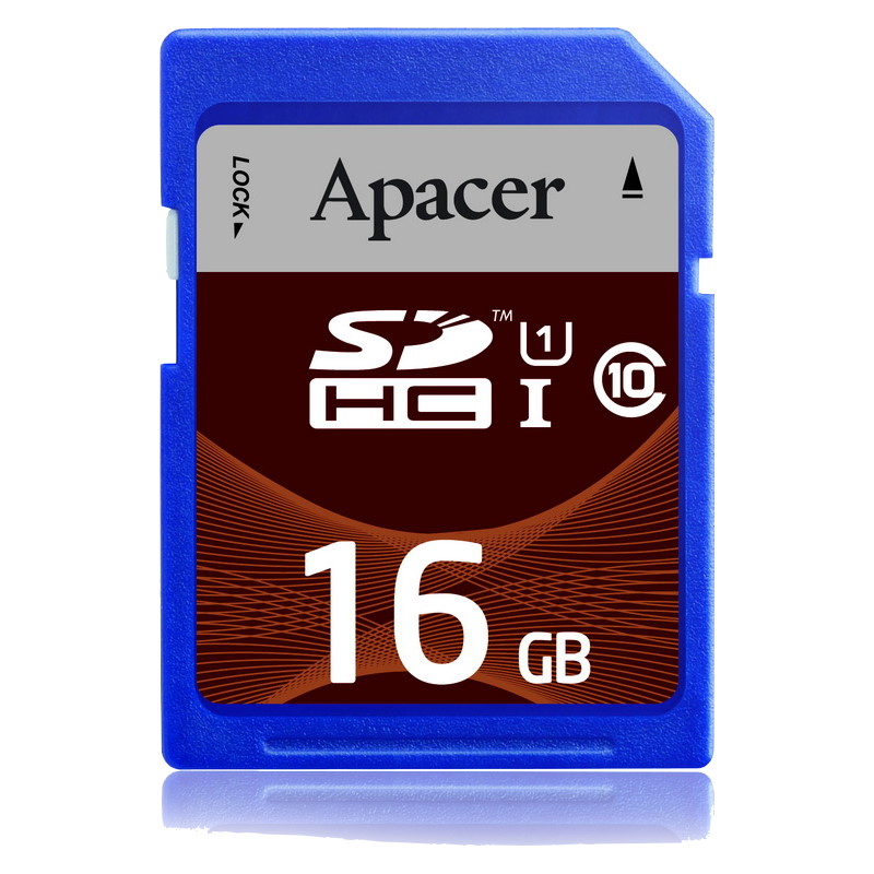 عکس كارت حافظه / Memory Card - Apacer / اپيسر SDXC SDHC UHS-I Class 10 - 16GB