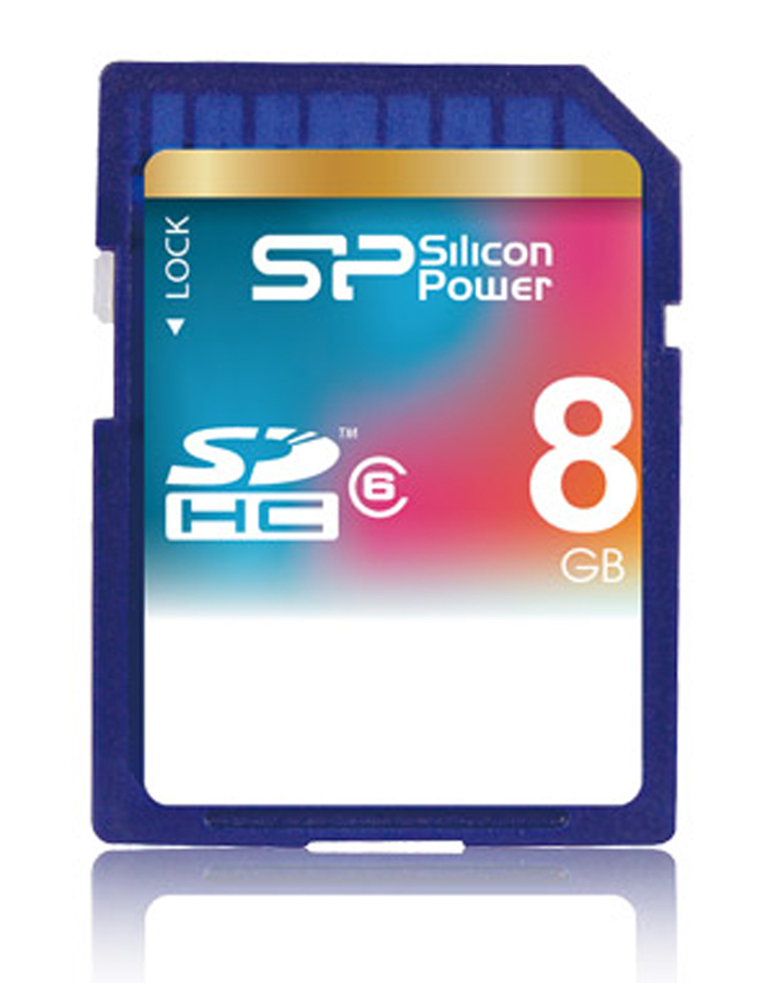 كارت حافظه / Memory Card  -SILICON POWER SDHC Class6 - 8GB