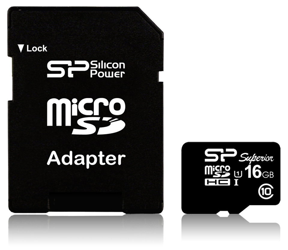 كارت حافظه / Memory Card  -SILICON POWER Superior microSDHC UHS-1 - 16GB