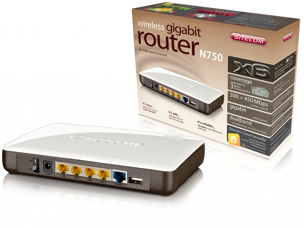 روتر -Router -sitecom N750 X6 WLR-6000
