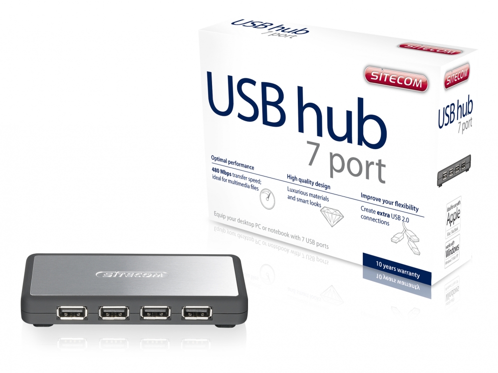 هاب یو اس بی  - USB HUB -sitecom CN-061 7 Port 