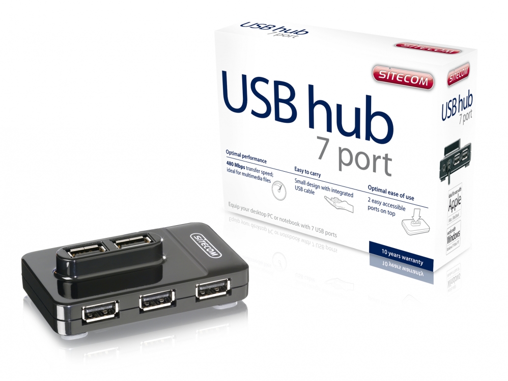 هاب یو اس بی  - USB HUB -sitecom CN-051 7Port