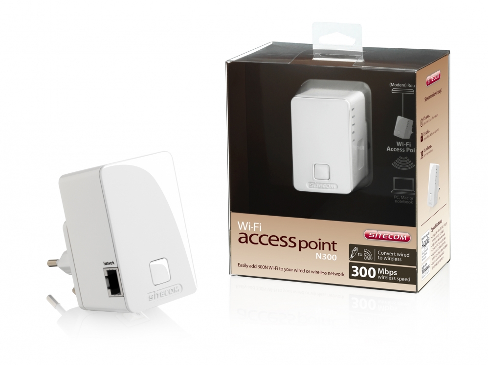 اکسس پوینت -  Access Point -sitecom Wi-Fi Wall Mount WLX-2002 N300
