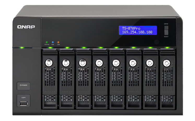 ذخیره ساز تحت شبکه -NAS کیونپ-QNAP TS-870 Pro