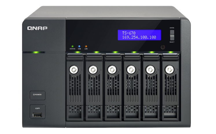 ذخیره ساز تحت شبکه -NAS کیونپ-QNAP TS-670