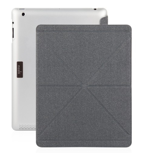 کیف -کیس آیپد-ipad case موشی-Moshi iGlaze white with versacover gray iPad4