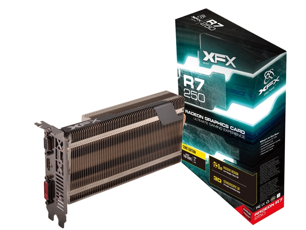 كارت گرافيك - VGA ايكس اف ايكس-XFX AMD Radeon R7 250 Core Edition-1GB 128-Bit DDR5