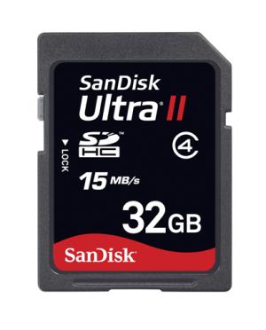 كارت حافظه / Memory Card سنديسك-SanDisk SD Card Ultra II (SDHC) 32GB