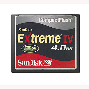 كارت حافظه / Memory Card سنديسك-SanDisk Extreme IV Compact Flash 4GB