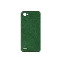 برچسب پوششی ماهوت مدل Green-Leather برای گوشی موبایل ال جی Q6