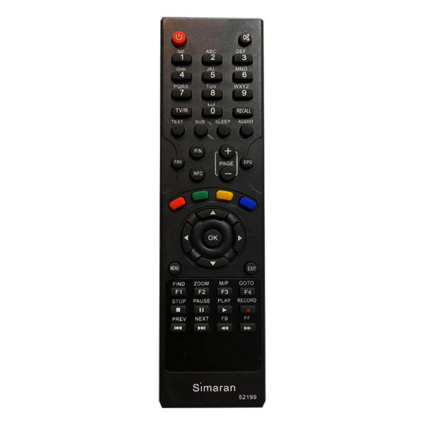 گیرنده دیجیتال برای تلویزیون TV  برند نامشخص-- ریموت کنترل  گیرنده دیجیتال سیماران مدل 52199