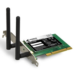 كارت شبكه-LAN-WAN  -Linksys  WMP600N  Wireless-N PCI Adapter with Dual-Band