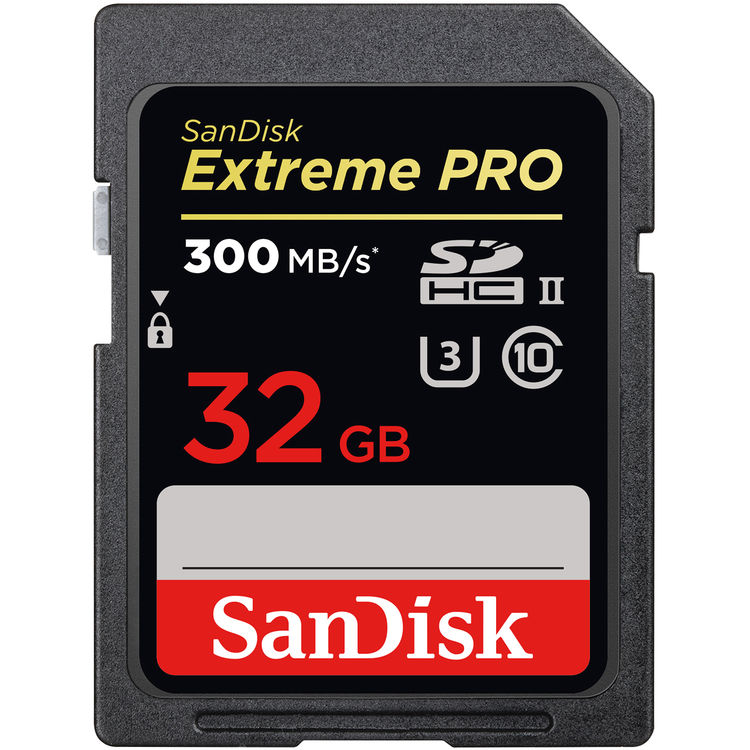 كارت حافظه / Memory Card سنديسك-SanDisk  32GB Extreme PRO UHS-II SDHC