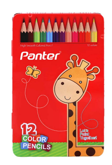 مداد رنگی پنتر-Panter مداد رنگی 12 رنگ Hexagonal مدل MCP 101