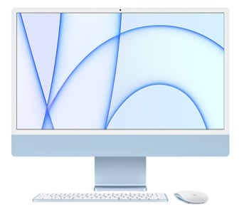 آل این وان - کامپیوتر آماده -ALL IN ONE PC اپل-Apple MGPL3 M1 - 8GB -512 SSD - 24 inch 4.5 K Retina- آی مک رنگ آبی
