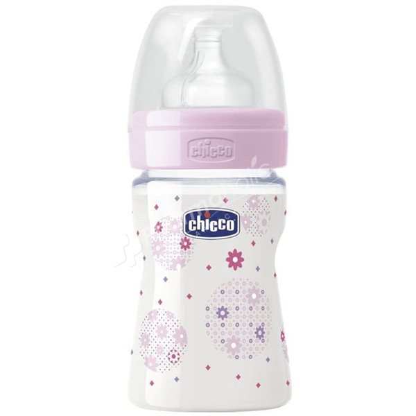 شیشه شیر نوزاد-کودک چیکو-chicco Wellbeing -150 ml