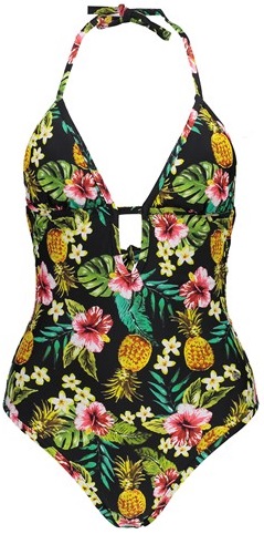عکس لباس شنا-مایو زنانه - Superdry  / سوپردرای یک تکهAloha Pineapple - رنگ مشکی