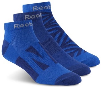 جوراب ورزشی زنانه ریباک-Reebok نخی ساق کوتاه بزرگسال بسته 3 عددی - رنگ آبی-CD1412