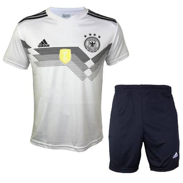 ست پیراهن و شورت ورزشی مردانه برند نامشخص-- پیراهن و شورت ورزشی ای آر اسپورت طرح تیم ملی آلمان مدل مولر کد01